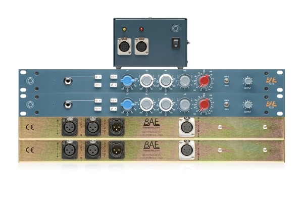 BAE 1073 | 2 Single Channel Microphone Preamps + Equalizer with PSU | Stereo Pair