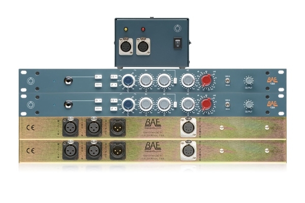 BAE 1084 | 2 Single Channel Microphone Preamps + Equalizer with PSU | Stereo Pair