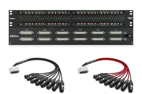 Configure Your Own Bittree ProStudio PS9625f | 2x48 TT Audio Patchbay w/ Custom Mogami & Neutrik Gold Cabling