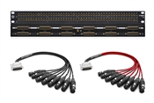 Black Lion Audio PBR TT Patchbay | 96-Point Gold-Plated TT / DB-25 Patchbay with Custom Mogami & Neutrik Gold Cabling