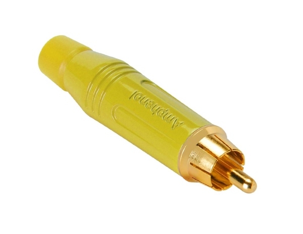 Amphenol ACPR-YEL RCA Male Gold Connector