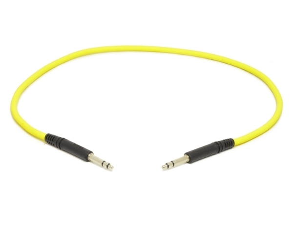 Molded Nickel TT Cable | Made from Mogami 2893 Mini-Quad Cable | 1 Foot | Yellow
