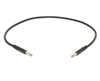 Molded Nickel TT Cable | Made from Mogami 2893 Mini-Quad Cable | 2 Feet | Black