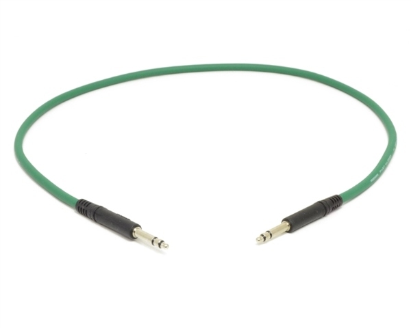 Molded Nickel TT Cable | Made from Mogami 2893 Mini-Quad Cable | 3 Feet | Green