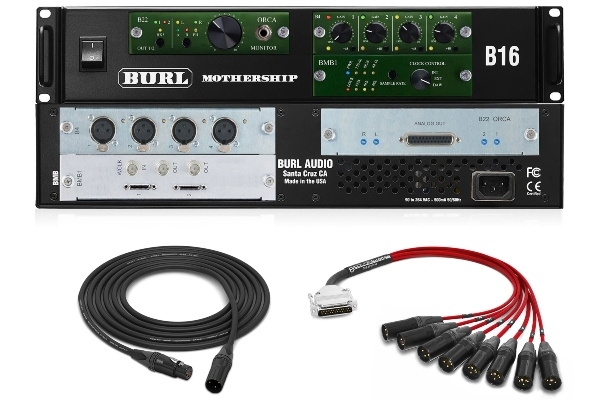 Burl Audio B16 Mothership with B22-ALPS ORCA and B4 Microphone Preamp Daughter Cards