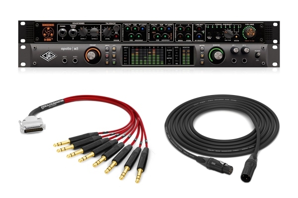Dangerous Music D-BOX + with Universal Audio Apollo x8 and Cabling Package | Bundle by Pro Audio LA