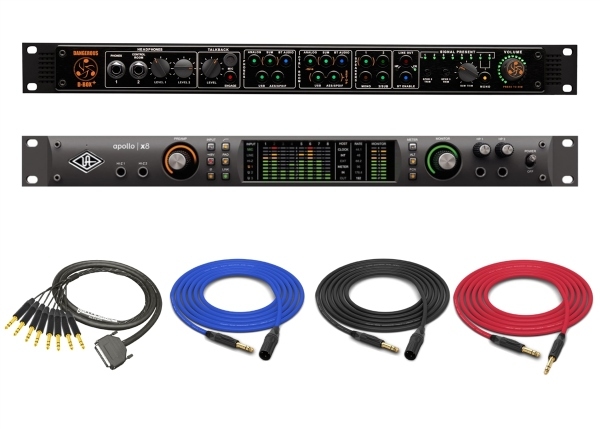 Dangerous Music D-BOX + Cabling Package for Universal Audio Apollo x8 | Made from Mogami & Neutrik Gold Connectors