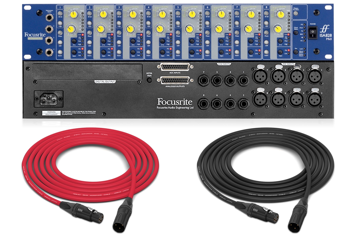 Focusrite ISA 828 MkII | 8-Channel Preamp for Mic, Line-Level, and Hi-Z  Instruments | Pro Audio LA