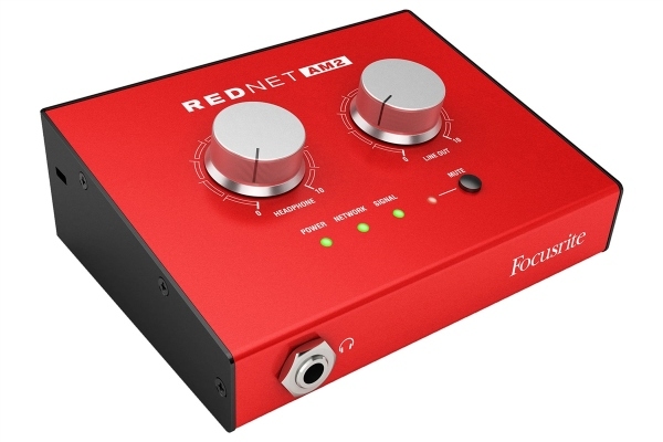 Focusrite RedNet AM2 | Stereo Dante Headphone Amplifier and Line-Out Interface