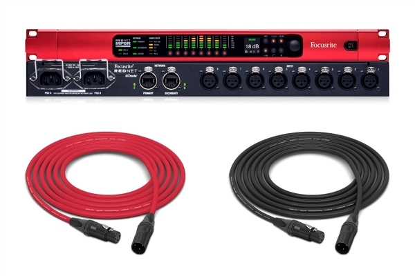 Focusrite RedNet MP8R | 8-Channel Remote-Controlled Microphone Preamp and A/D for Dante