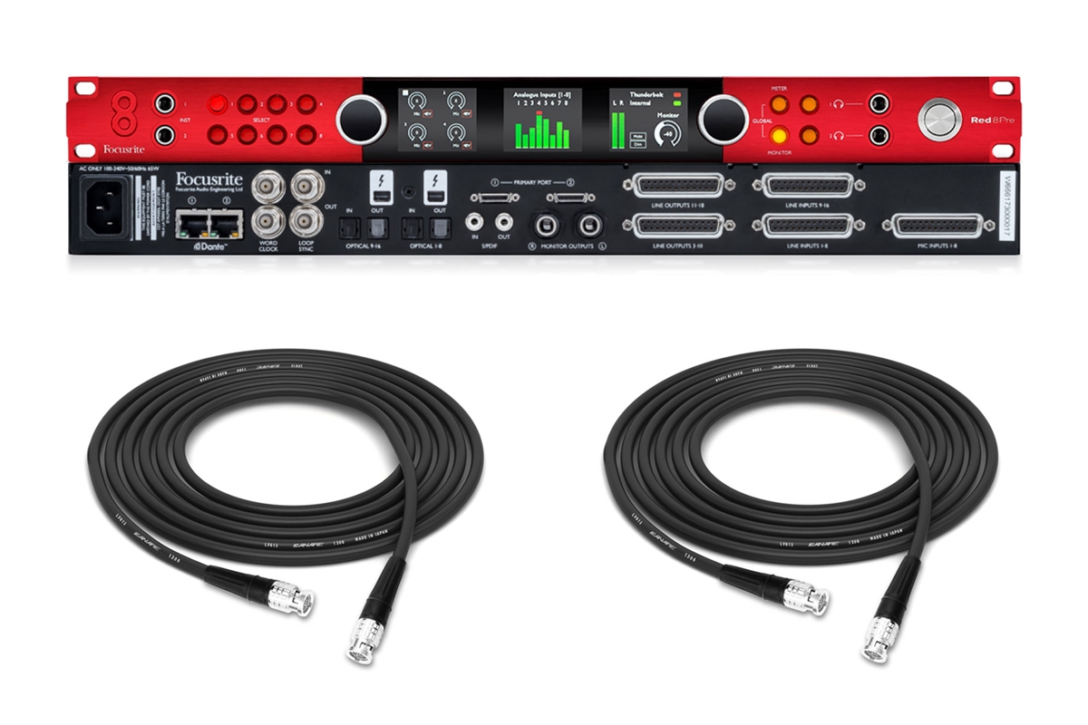 Focusrite Red 8Pre | Audio Interface with Thunderbolt 2, Pro Tools &amp;  Dante Connectivity | Pro Audio LA