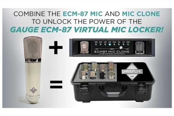 Gauge ECM-87 Classic | Cardioid Condenser Virtual Mic Locker Kit