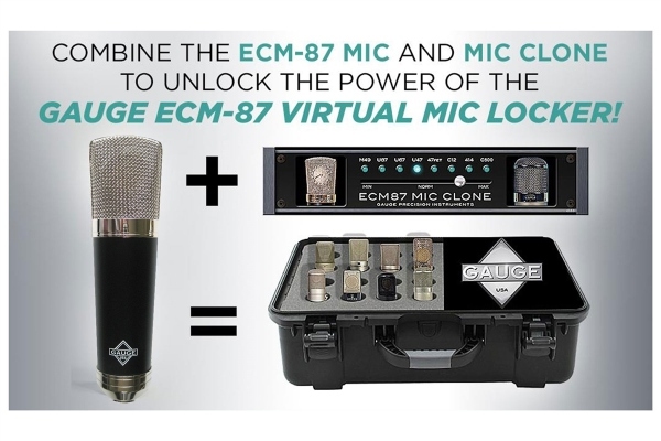 Gauge ECM-87 Stealth | Cardioid Condenser Virtual Mic Locker Kit