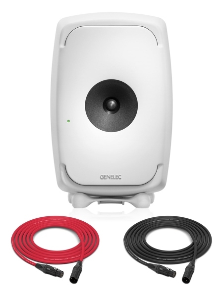 Genelec 8351BW SAM | 8.5" 3-Way Smart Active Studio Monitor | Single (White)