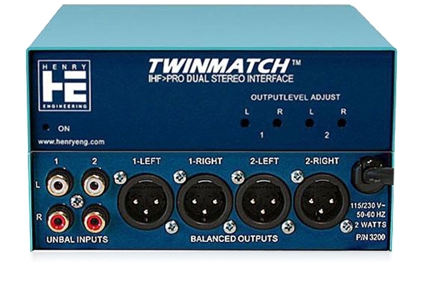 Henry Engineering Twin Match | Dual-Stereo, Unbalanced to Balanced, Level and Impedance Matching Interface