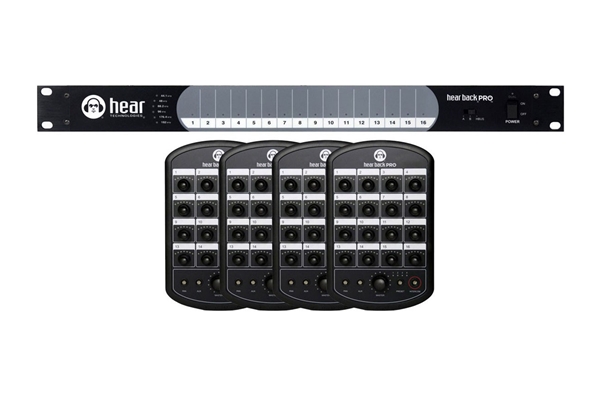 Hear Technologies Hear Back PRO | 4-Pack Personal Mixing System (Analog Input)