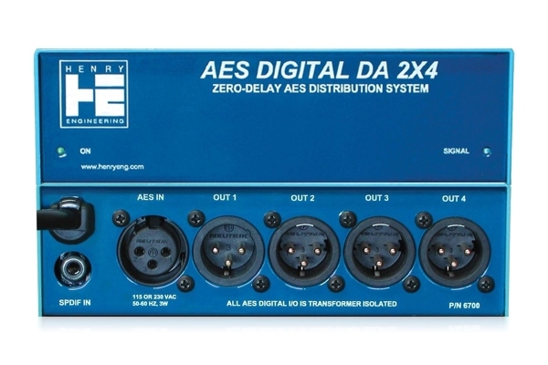 Henry Engineering AES Digital DA 2x4 | Distribution System