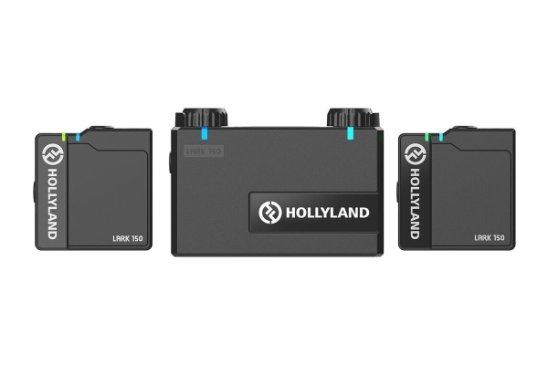Hollyland LARK 150 | 2-Person Compact Digital Wireless Microphone System (2.4 GHz, Black)