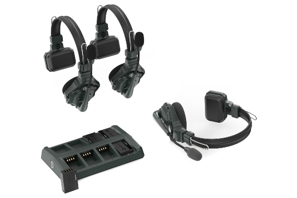 Hollyland Solidcom C1-3S | Full-Duplex Wireless DECT Intercom System with 3 Headsets (1.9 GHz)