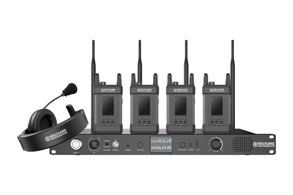 Hollyland Syscom 1000T-4B | Full-Duplex Intercom System with Four Beltpacks and Headsets