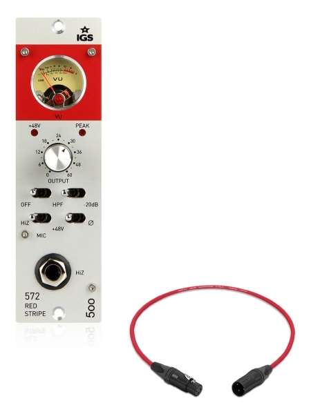 IGS Audio 572 Red Stripe | 500-Series Tube Preamp