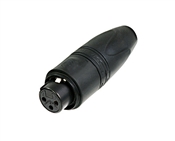 Solder a Neutrik NC3FXX-HD-B-D Gold Heavy Duty XLR-Female Connector | Black | Parts & Labor