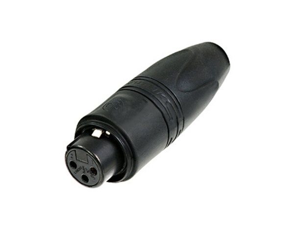 Solder a Neutrik NC3FXX-HD-B-D Gold Heavy Duty XLR-Female Connector | Black | Parts & Labor