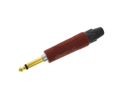 Solder a Neutrik NP2X-AU-SILENT Red Rubber Overlay, Silent Switch Gold 1/4" TS Connector | Parts & Labor