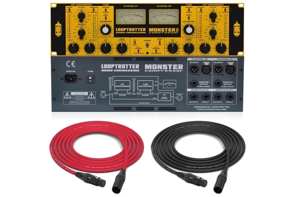 Looptrotter Monster 2 | Hybrid Tube and FET Stereo Compressor with Saturation Circuit