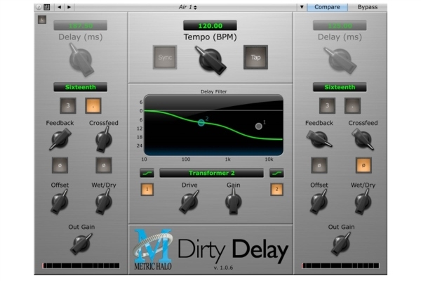 Metric Halo Dirty Delay | AU, VST, AAX Plug-In