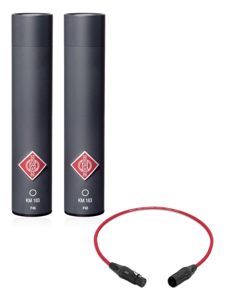 Neumann KM 183 | Miniature Microphone | Stereo Pair (Black)