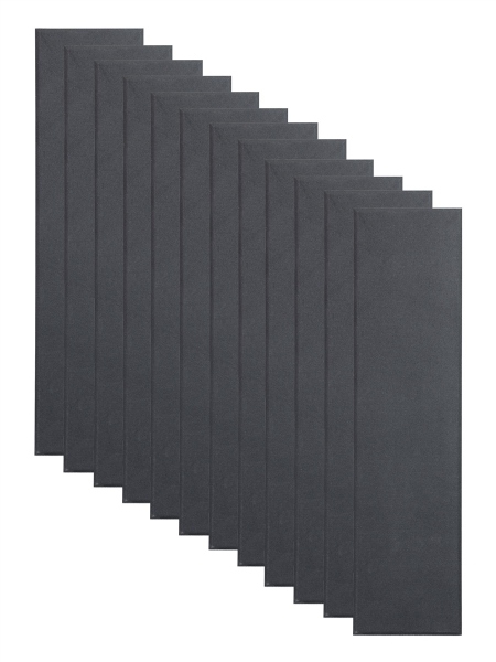 Primacoustic Broadway 2" Control Column Acoustic Wall Panel 12-pack - Black w/ Beveled Edge