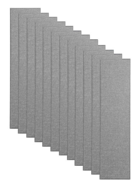Primacoustic Broadway 2" Control Column Acoustic Wall Panel 12-pack - Grey w/ Beveled Edge