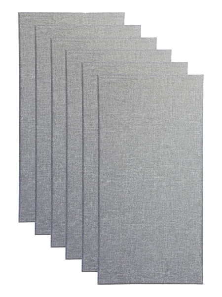 Primacoustic Broadway 2" Broadband Absorber Acoustic Wall Panel 6-pack - Grey w/ Beveled Edge