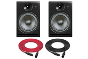 PSI Audio A14-M | Studio Compact Nearfield Powered Monitor | Pair (Black)