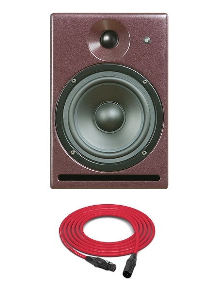 PSI Audio A14-M | Studio Compact Nearfield Powered Monitor | Single (Red)