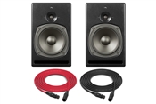 PSI Audio A21-M | High-Powered, Near to Mid Field Studio Monitor | Pair (Black)