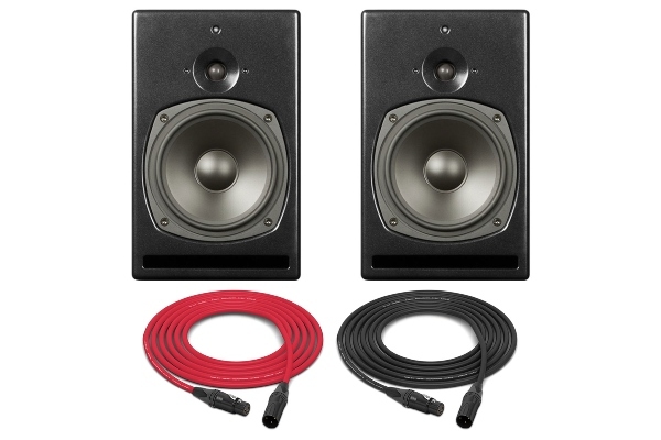 PSI Audio A21-M | High-Powered, Near to Mid Field Studio Monitor | Pair (Black)