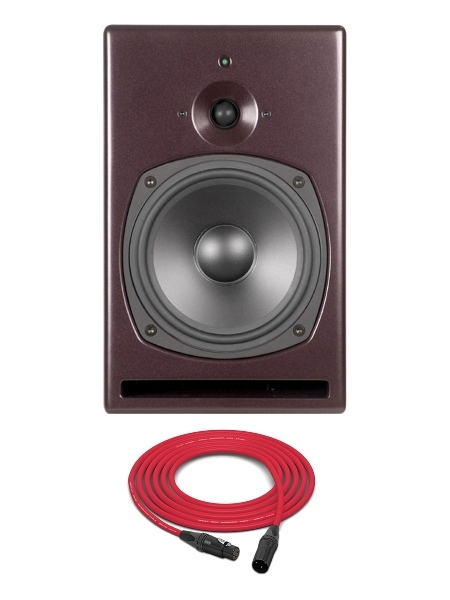 PSI Audio A21-M | High-Powered, Near to Mid Field Studio Monitor | Single (Red)