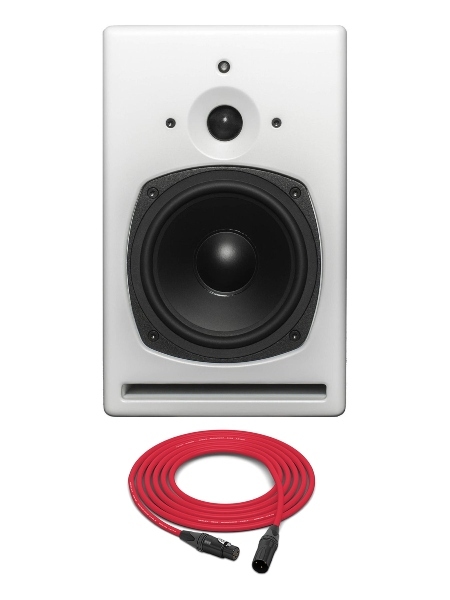 PSI Audio A21-M | High-Powered, Near to Mid Field Studio Monitor | Single (White)