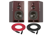 PSI Audio A23-M | 300W 3-Way Active Studio Monitor | Pair (Red)