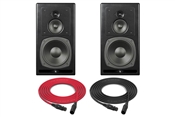 PSI Audio A25-M | High-Powered 3-Way Studio Monitor | Pair (Black)