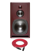 PSI Audio A25-M | High-Powered 3-Way Studio Monitor | Single (Red)