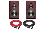 PSI Audio A25-M | High-Powered 3-Way Studio Monitor | Pair (Red)