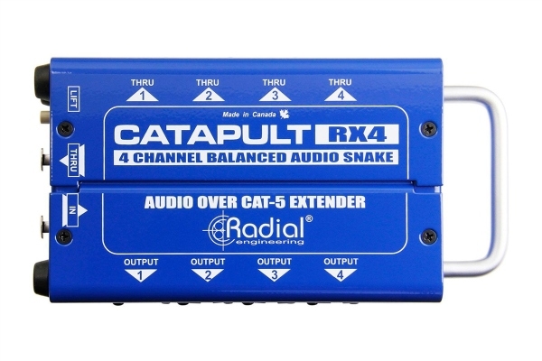 Radial Engineering Catapult RX4 | Cat 5 Snake for Audio/AES Routing (Receiver)
