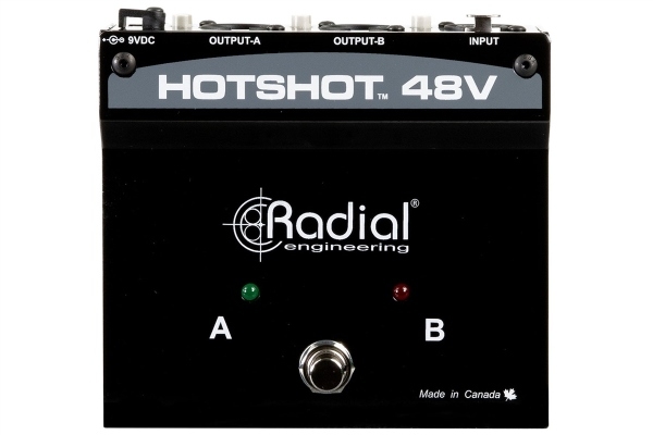 Radial Hotshot 48V | Phantom Power Supply/Footswitch