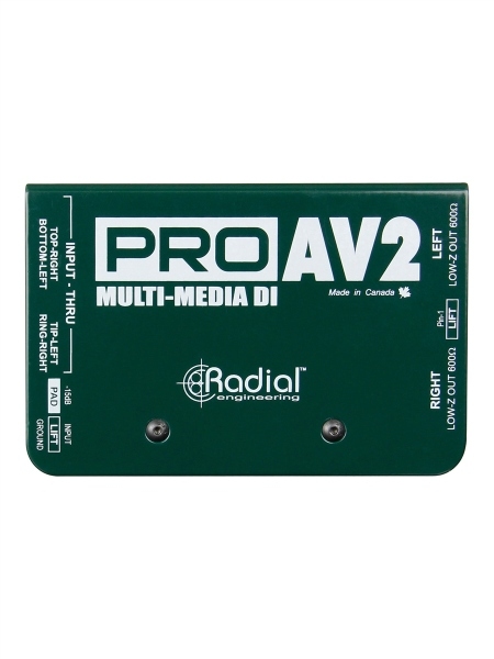 Radial ProAV2 | Stereo Passive Multimedia Direct Box