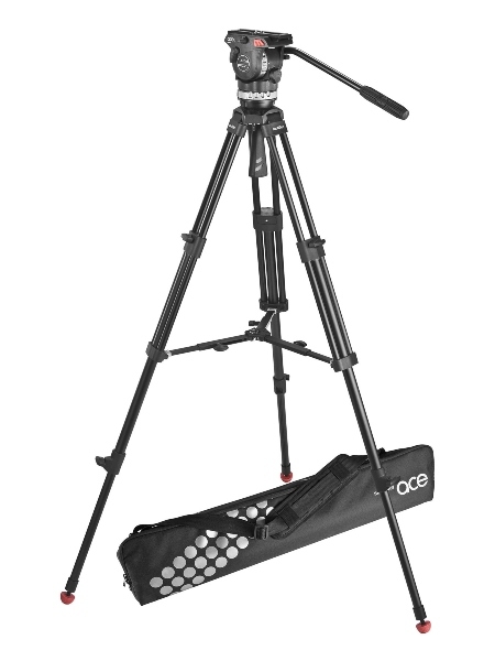 Sachtler Ace M Fluid Head with 2-Stage Aluminum Tripod & Mid-Level Spreader