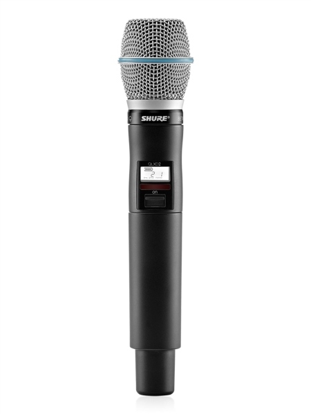 Shure QLXD2/BETA87A | Handheld Wireless Transmitter with BETA87A Microphone
