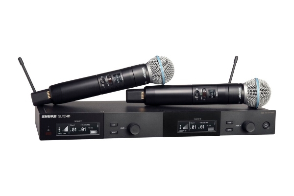 Shure SLXD24D/B58 | Digital Wireless Dual Handheld Microphone System | G58 Band